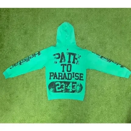 Green Hellstar Capsule 7 Hoodie Path to Paradise